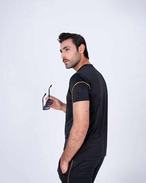 Black-Yellow Line - Summer Tracksuit