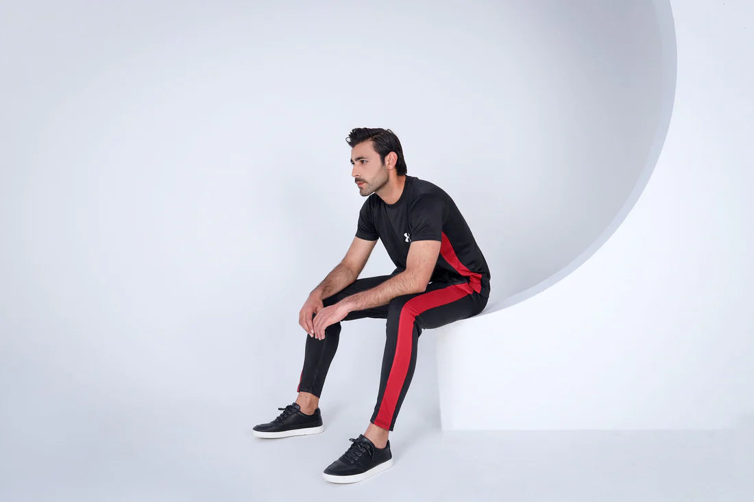 Black-Maroon - Summer Tracksuit