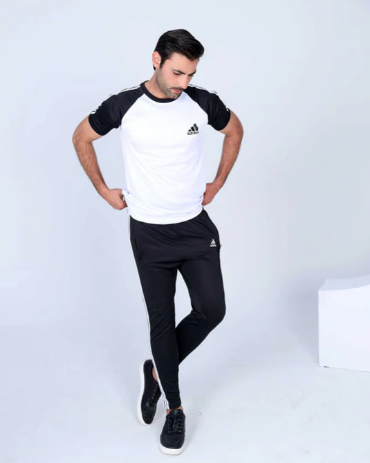 Adi White-Black - Summer Tracksuit