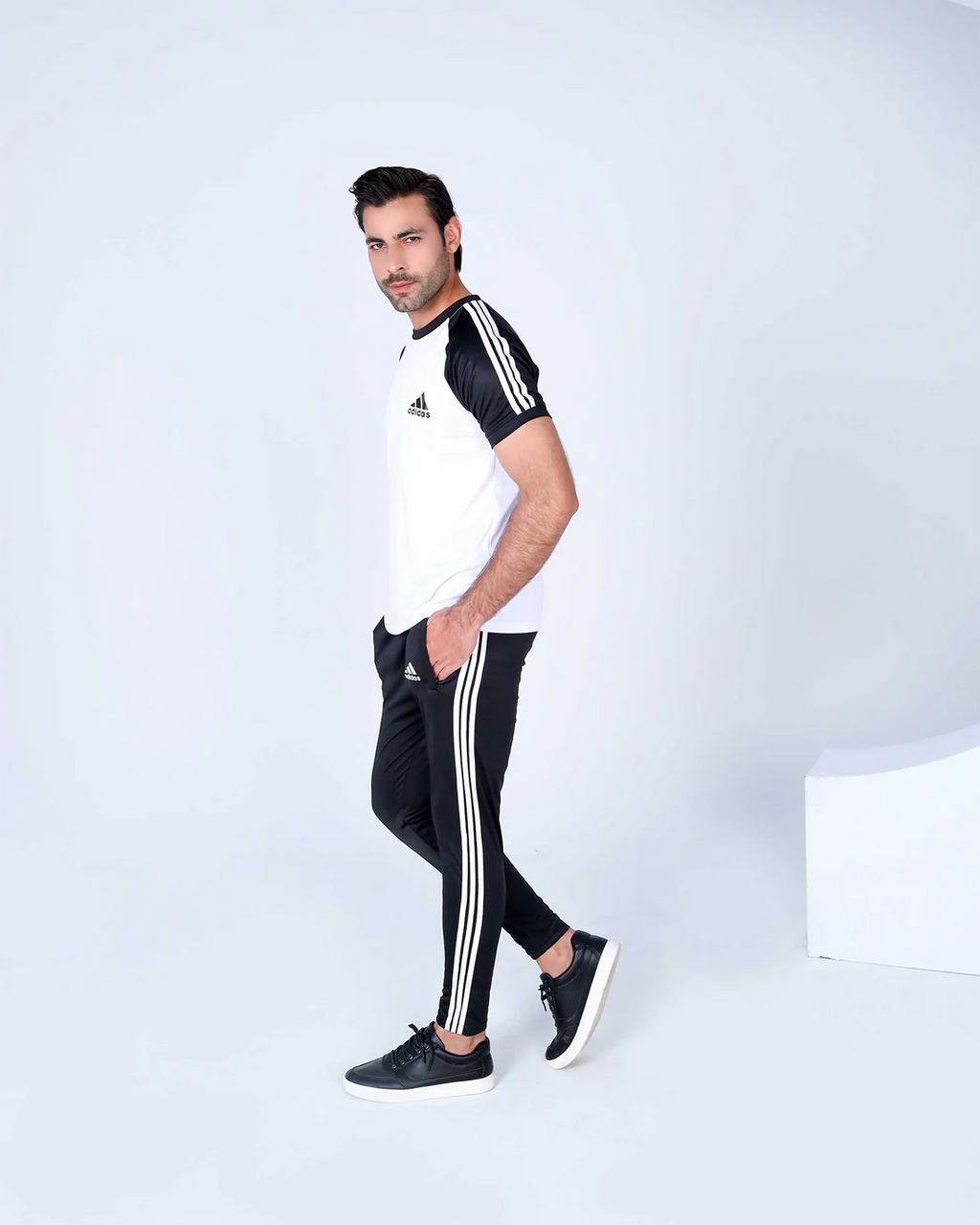 Adi White-Black - Summer Tracksuit