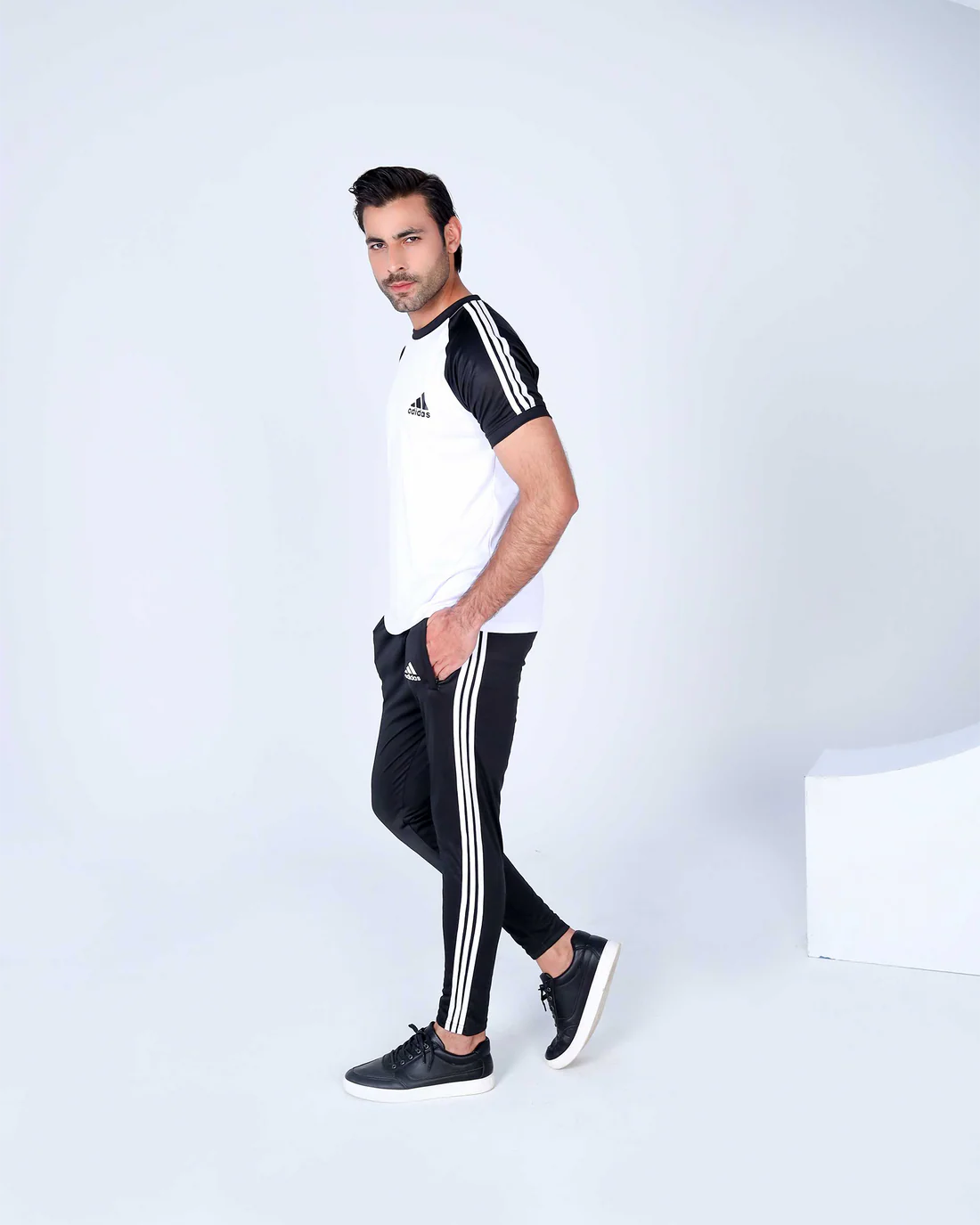 Adi White-Black - Summer Tracksuit