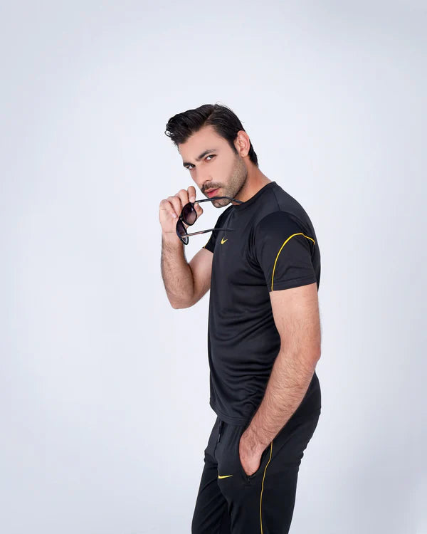 Black-Yellow Line - Summer Tracksuit
