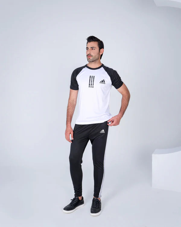 Addi Summer Black & White Triliner - Summer Tracksuit