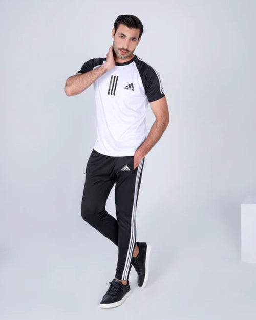 Addi Summer Black & White Triliner - Summer Tracksuit