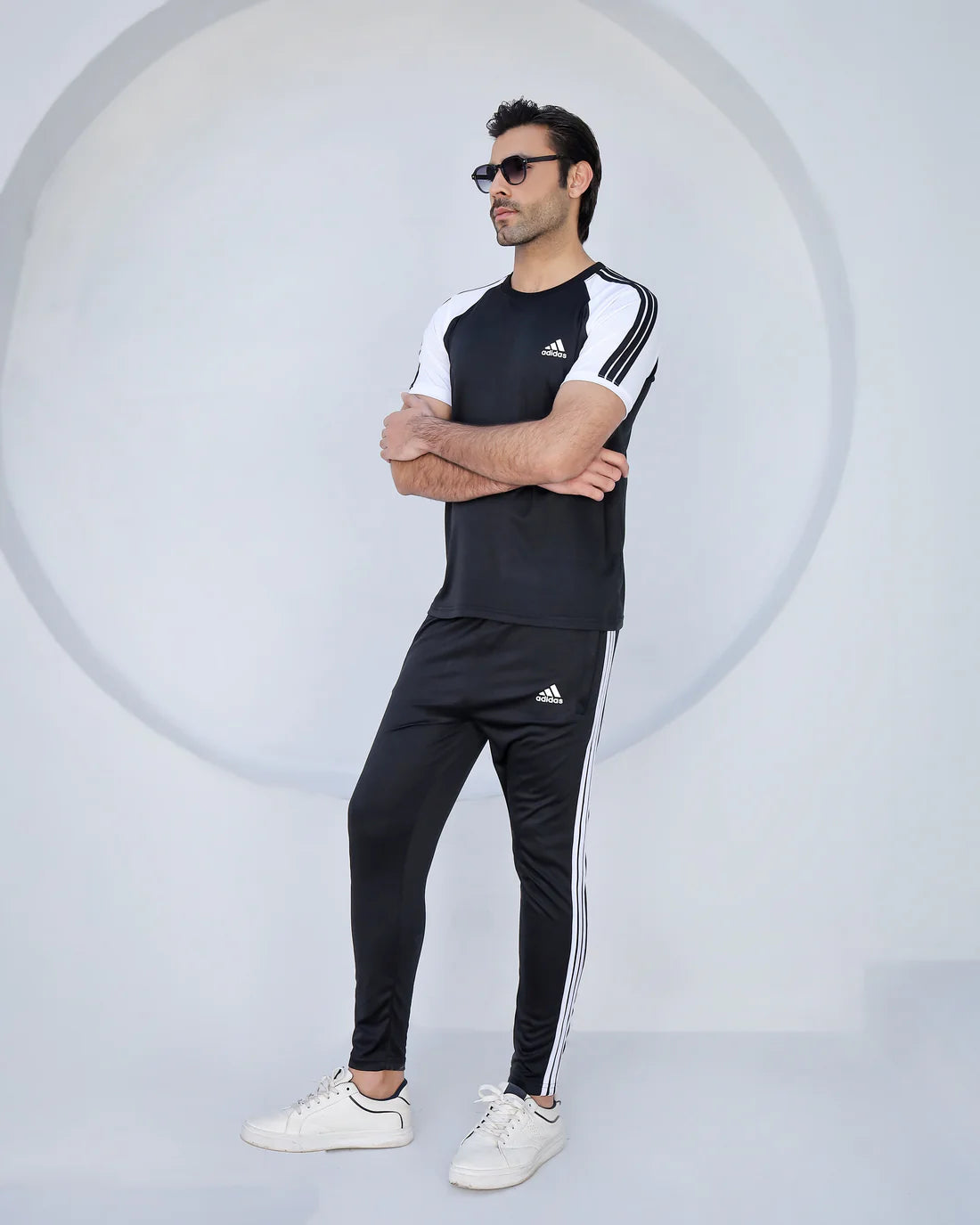 Addi Summer Black & White Triliner - Summer Tracksuit