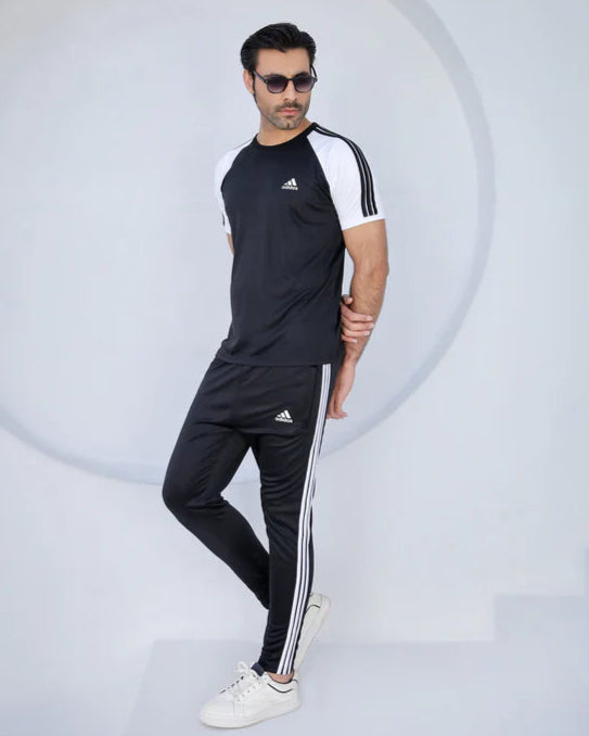 Addi Summer Black & White Triliner - Summer Tracksuit